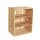 CHICCIE Holzkiste Noa Natur 50x40x30 - 2x kurzes Regal geflammt Obstkiste