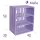 CHICCIE Holzkiste Noa Natur 50x40x30 - 2x kurzes Regal geflammt Obstkiste