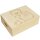 CHICCIE Holzbox Personalisiert zur Geburt - 40x30x14cm Aufbewahrungsbox Holztruhe Natur