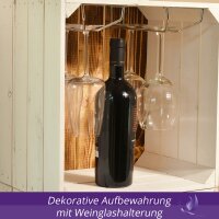 CHICCIE Weinregal Wino Set aus Holz - Greta Geflammt...