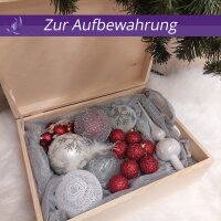 CHICCIE Holzbox Personalisiert zu Weihnachten - 40x30x14cm Geschenkbox