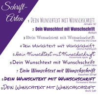 CHICCIE Weinbox Personalisierbar Wunschtext 33x9x9cm - Wei&szlig; Weinkiste Geschenk