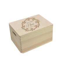 CHICCIE personalisierte Holzbox zur Taufe - Erinnerungsbox Aufbewahrungsbox