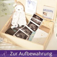 CHICCIE Holzbox Personalisiert zur Taufe Friedenstaube Erinnerungsbox Holzkiste