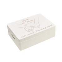 CHICCIE Holzbox Personalisiert zur Hochzeit H&auml;nde -...