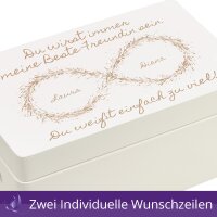 CHICCIE Holzbox Personalisiert Unendlichkeit Freundschaft Gravur Geschenkidee