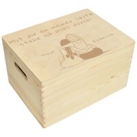 CHICCIE Holzbox Personalisiert Freunde Umarmung Gravur Geschenkidee Geburtstag