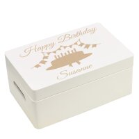 CHICCIE personalisierte Holzbox zum Geburtstag Torte - Geburtstagsgeschenk