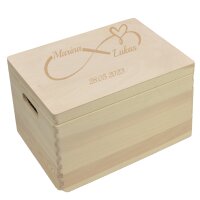 CHICCIE personalisierte Holzbox zur Hochzeit - Hochzeitsgeschenk Geschenk Kiste