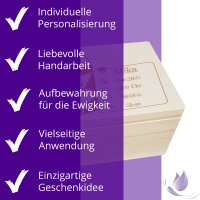CHICCIE Erinnerungsbox personalisiert f&uuml;r Baby &amp; Kind mit Gravur Panda - Geburt Holzkiste f&uuml;r sch&ouml;ne Erinnerungen - Holz-Box Erinnerungskiste 40x30x23cm