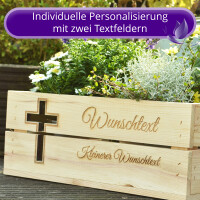 CHICCIE Holzkiste Personalisiert Herz mit Wunschtext - Gravierte Erinnerungskiste Hochzeit Verlobung Geburtstag Muttertag
