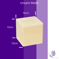 CHICCIE Spardose aus Holz Personalisiert mit Farbdruck f&uuml;r Kinder 10x10cm Kinderspardose Geburt Taufe Geschenkidee Geldgeschenk