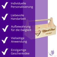 CHICCIE Geschenkkorb zur Hochzeit Personalisierbar mit 3D...