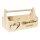 CHICCIE Geschenkkorb zur Hochzeit Personalisierbar mit 3D Herz Namen Datum 34x18x20cm - Natur Holzkiste Geschenkidee Pr&auml;sentkorb Hochzeitsgeschenk