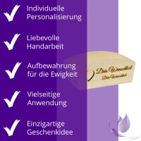 CHICCIE Geschenkkorb Personalisierbar Wunschtext mit Herz...