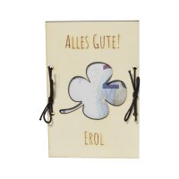 CHICCIE personalisiertes Geldgeschenk 15x10cm zu unterschiedlichen Anl&auml;ssen - Holzkarte Geschenkidee Hochzeits Geburtstag Ruhestand Taufe Konfirmation