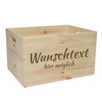 CHICCIE Aufbewahrungskiste mit Wunschtext 40x30x23cm -...