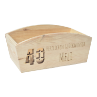 CHICCIE Geschenkkorb Personalisierbar Wunschtext mit Zahl...