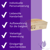 CHICCIE Geschenkkorb Personalisierbar Wunschtext mit Zahl...