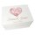CHICCIE Erinnerungsbox personalisierbar zur Hochzeit &amp; Ehe mit farbigem 3D-Druck 40x30x23cm Wei&szlig; Andenken Verlobungsgeschenk Geschenkidee Brautpaar