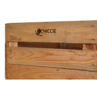 CHICCIE 3 Set Vintage Holzkisten Natur 50x40x30 - Obstkisten Kisten