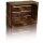 CHICCIE Holzkiste im Vintage Look geflammt dunkel 38x28x15cm - Obstkiste