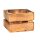 CHICCIE 3 Set Geflammte Obstkisten - 22x20x15cm Holzkisten Weinkisten Apfelkisten