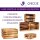 CHICCIE 3 Set Geflammte Obstkisten - 22x20x15cm Holzkisten Weinkisten Apfelkisten