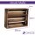 CHICCIE 3 Set Holzregal Schmalhanz 50x40x15cm - Geflammt 2x langes Regal