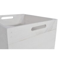 CHICCIE Kallax Holzkiste Karl - Aufbewahrungsbox Wei&szlig; 33x38x33cm