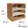 CHICCIE 3 Set Weinregal Wino aus Holz - Geflammt Wei&szlig; 2x Regal