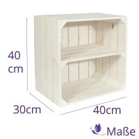 CHICCIE Weinregal Wino aus Holz - Wei&szlig; 1x Regal